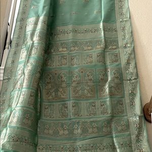 Brand new pure silk saree! Gorgeous shade of green